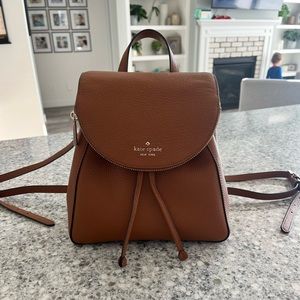 Kate Spade Leather Backpack Purse, used one time